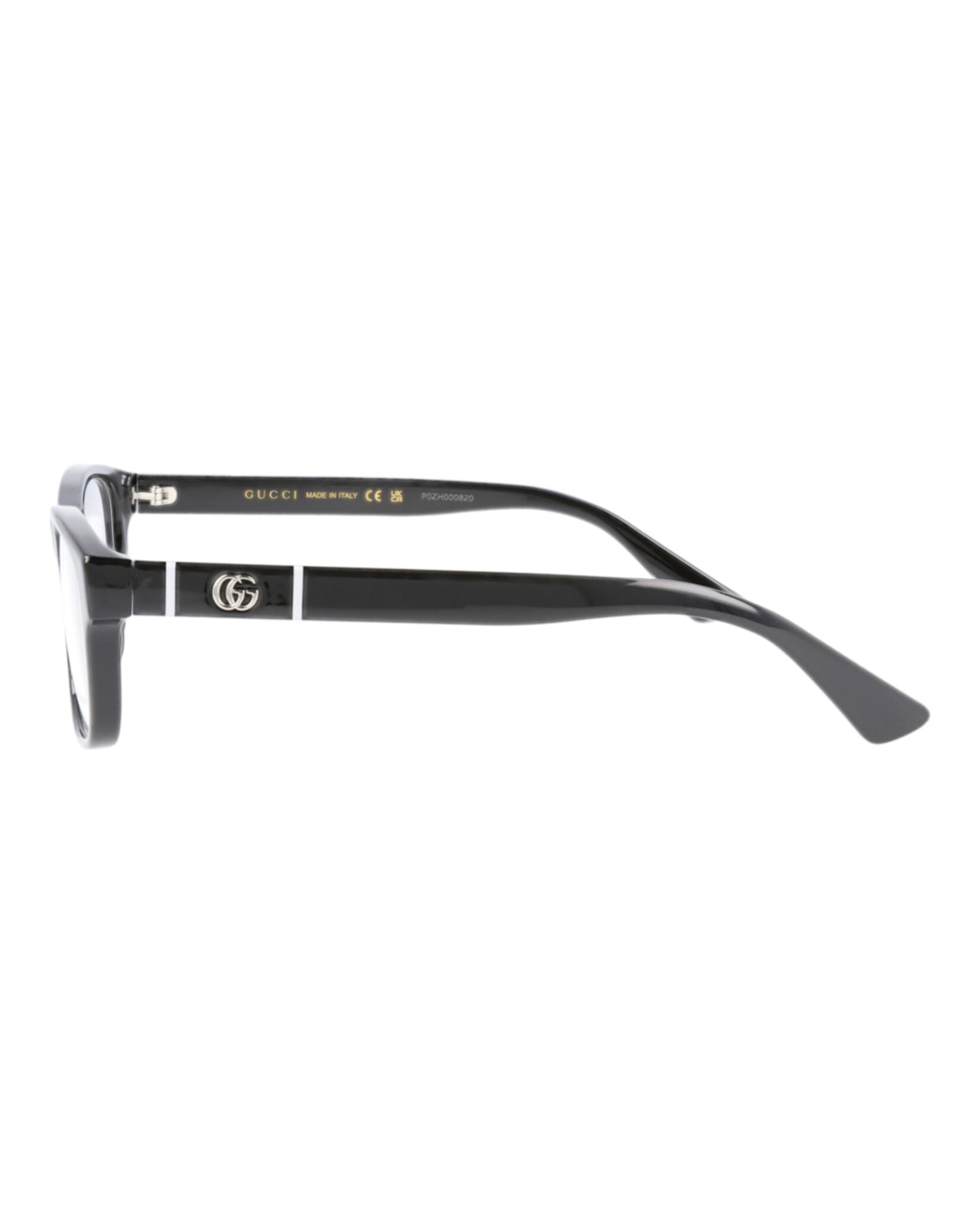 title:Gucci Square-Frame Injection Optical Frames;color:Black Black Transparent