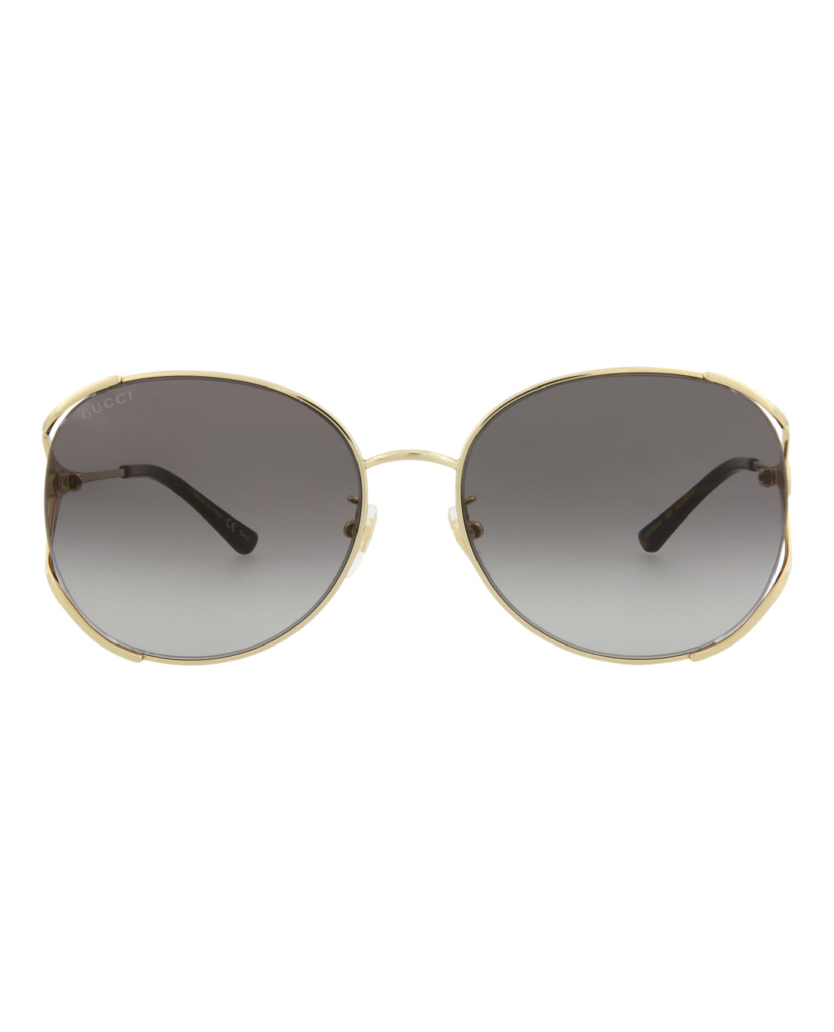 title:Gucci Women's GG0650SK-30008636002 Novelty Sunglasses;color:Gold Gold Grey