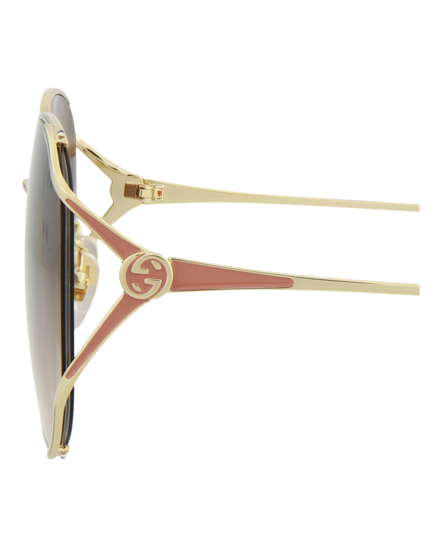 title:Gucci Women's GG0650SK-30008636004 Novelty Sunglasses;color:Gold Gold Brown