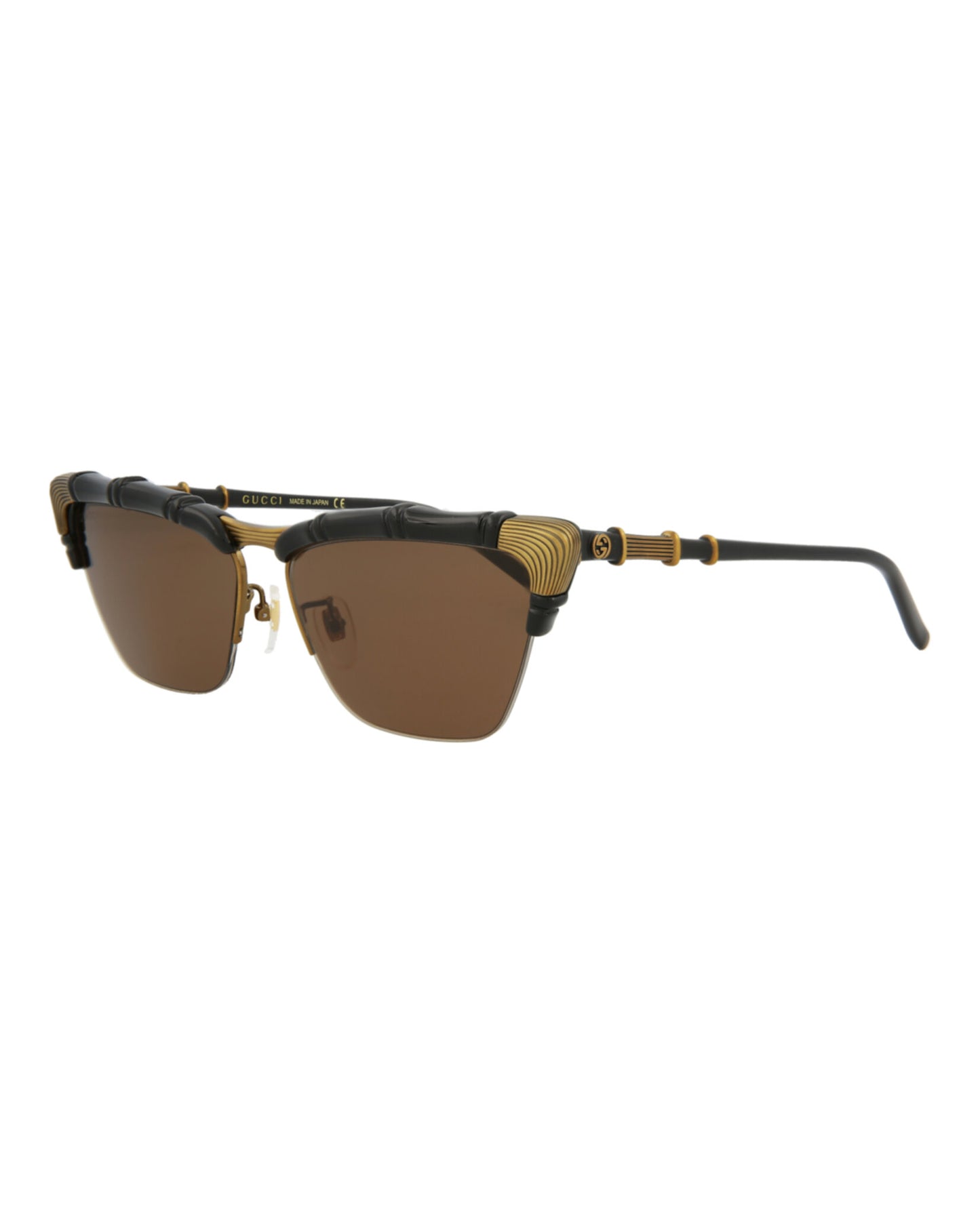 title:Gucci Cat Eye-Frame Injection Sunglasses, style # GG0660S-30008580001;color:Black Black Brown