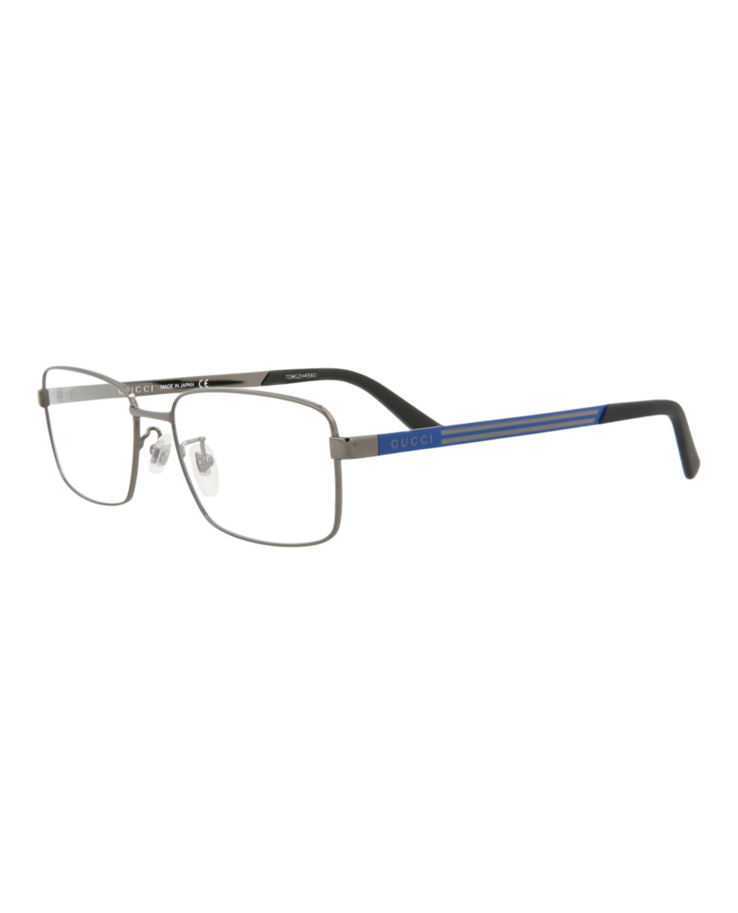 title:Gucci Fashion Optical Style #GG0693O-30008616003;color:Ruthenium Blue Transparent