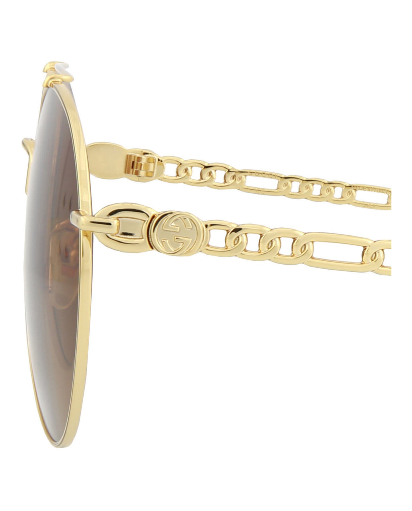 title:Gucci Best Sunglasses Style #GG0725S-30008880002;color:Gold Gold Brown