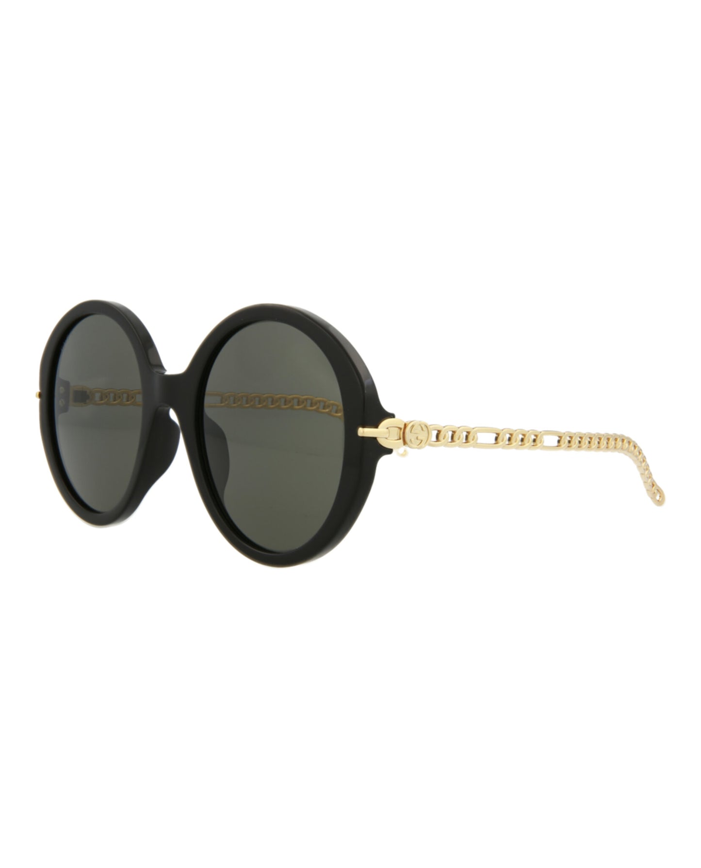 title:Gucci Women's GG0726S-30008878005 Novelty Sunglasses;color:Black Gold Grey