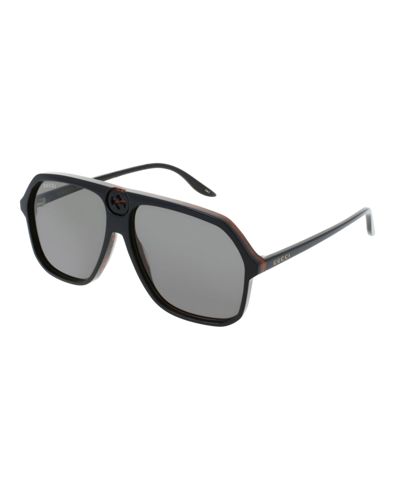 title:Gucci Best Sunglasses Style #GG0734S-30008884001;color:Black Black Grey