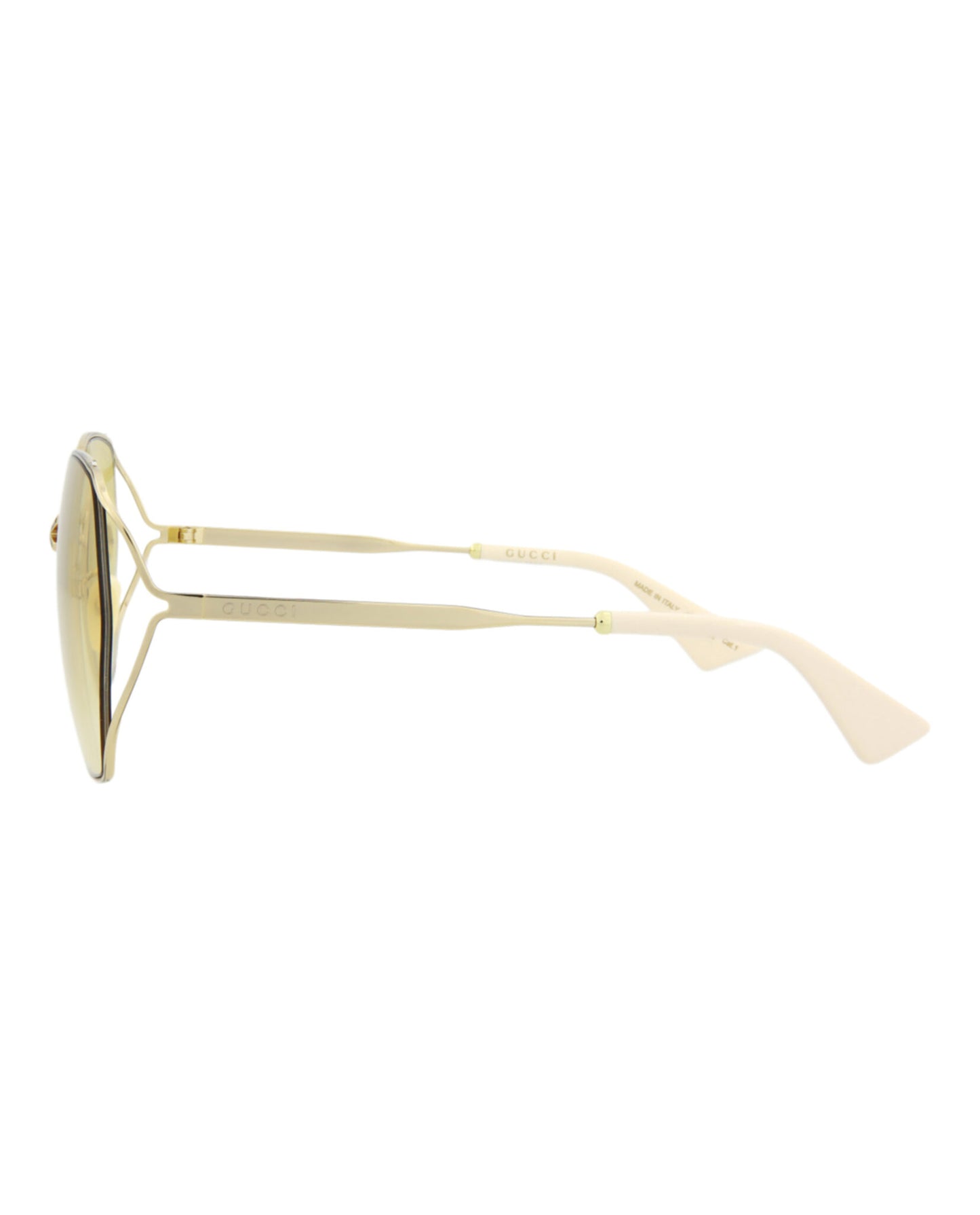 title:Gucci Women's GG0818SA-30009499004 Novelty Sunglasses;color:Gold Gold Yellow