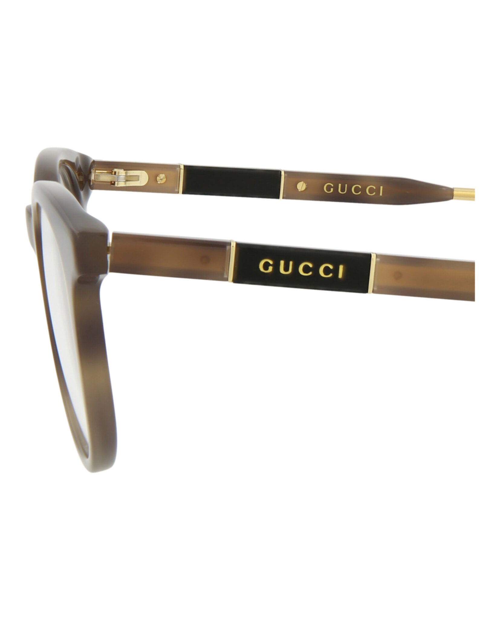 title:Gucci Novelty Optical, style # GG0845O-30009531003;color:Havana Havana Transparent