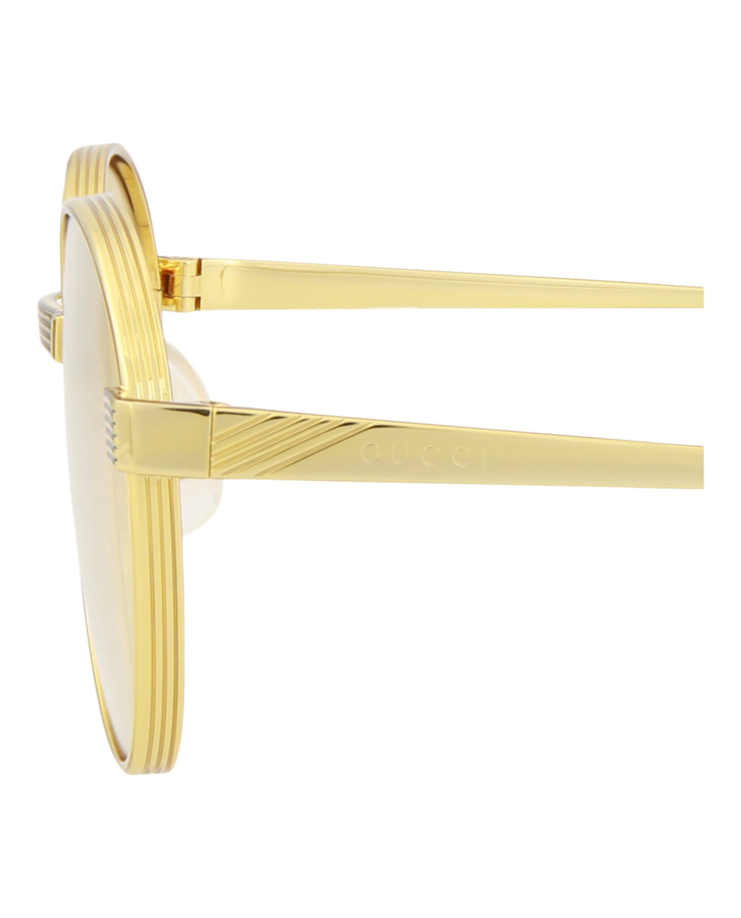 title:Gucci Men's GG0872S-30009887001 Novelty Sunglasses;color:Gold Gold Yellow