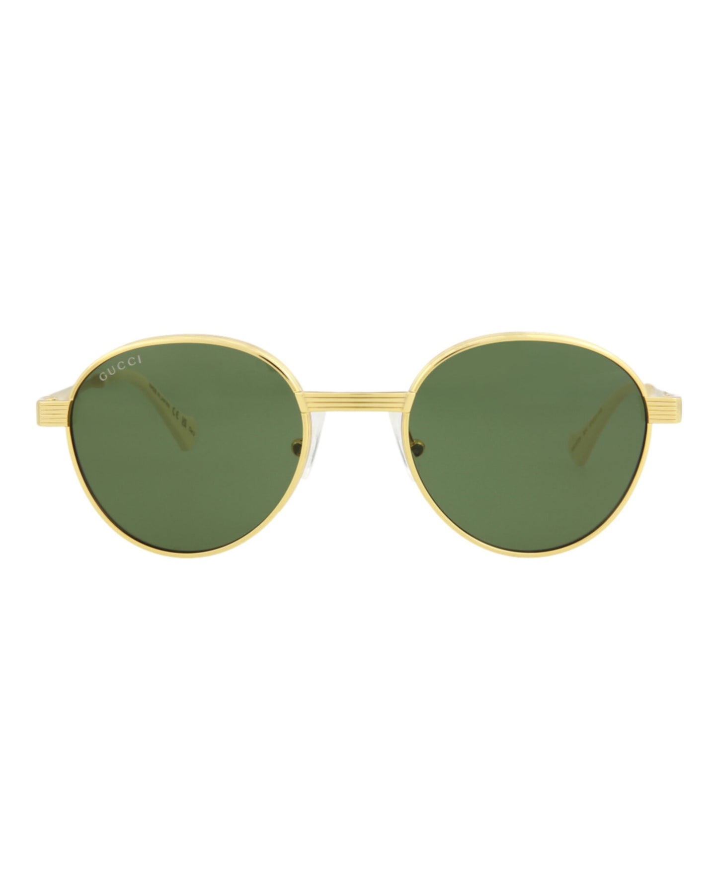 title:Gucci Men's GG0872S-30009887004 Novelty Sunglasses;color:Gold Gold Green