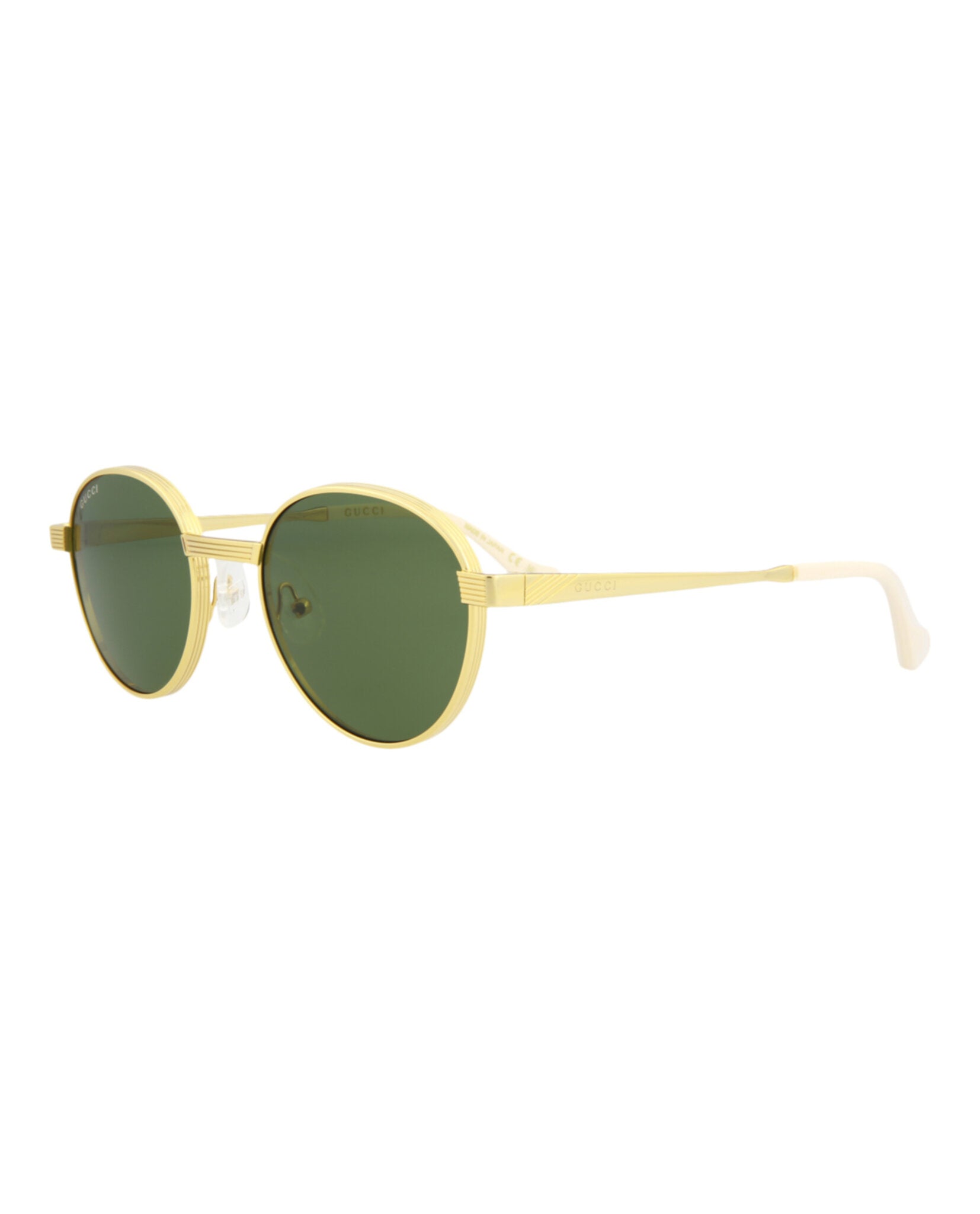 title:Gucci Men's GG0872S-30009887004 Novelty Sunglasses;color:Gold Gold Green