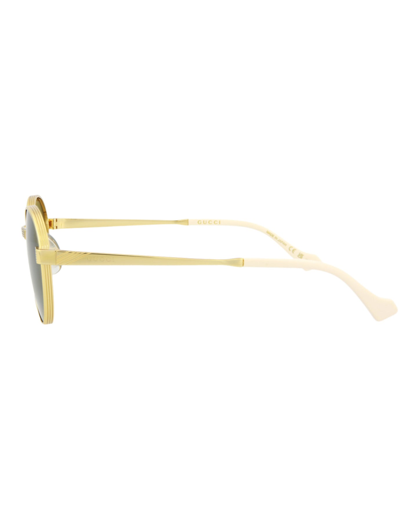 title:Gucci Men's GG0872S-30009887004 Novelty Sunglasses;color:Gold Gold Green