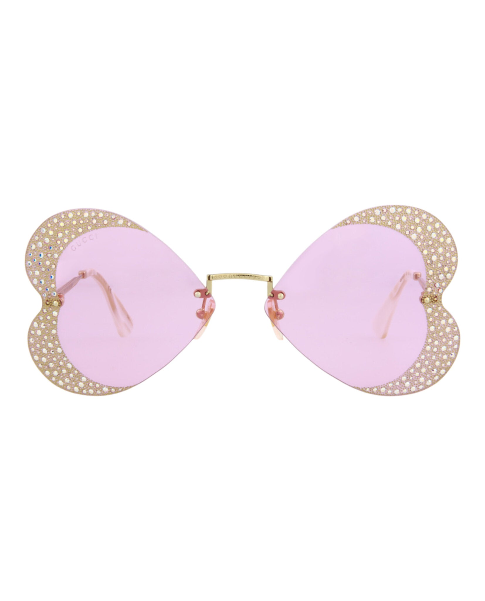 title:Gucci Women's GG0897S-30010507001 Special Edition Sunglasses;color:Gold Gold Pink