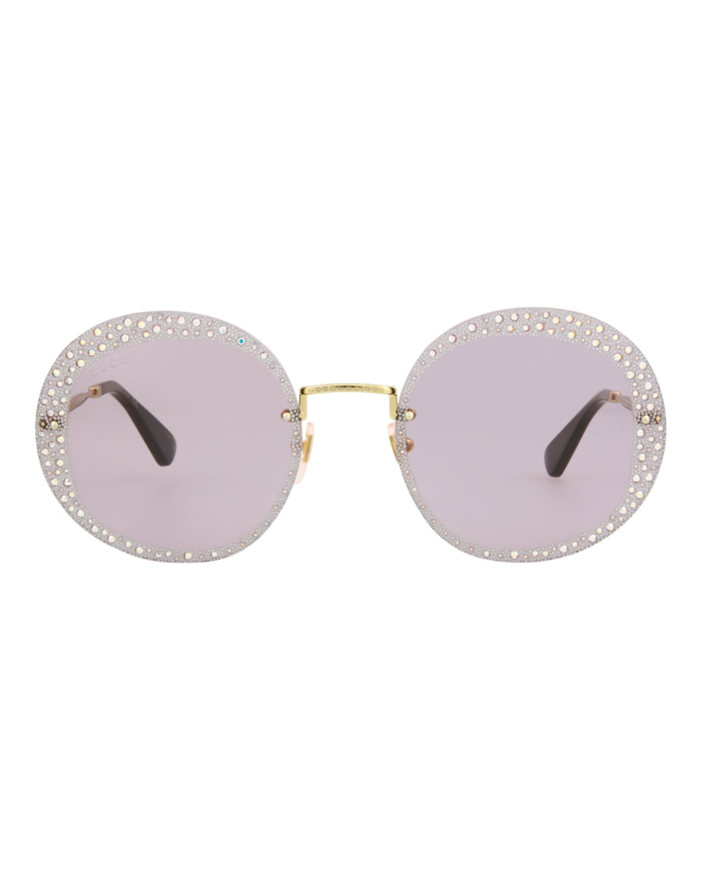 title:Gucci Women's GG0899S-30010510001 Special Edition Sunglasses;color:Gold Gold Violet