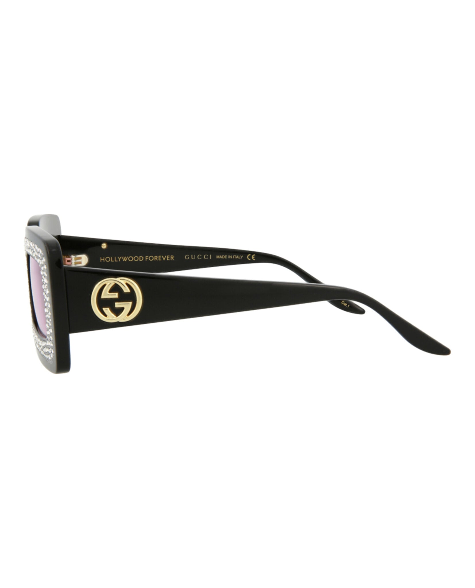 title:Gucci Women's GG0974S-30011155001 Special Edition Sunglasses;color:Black Black Pink