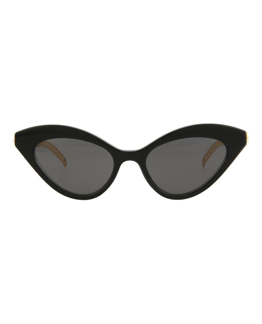 title:Gucci Women's GG0978S-30011176001 Novelty Sunglasses;color:Black Gold Grey