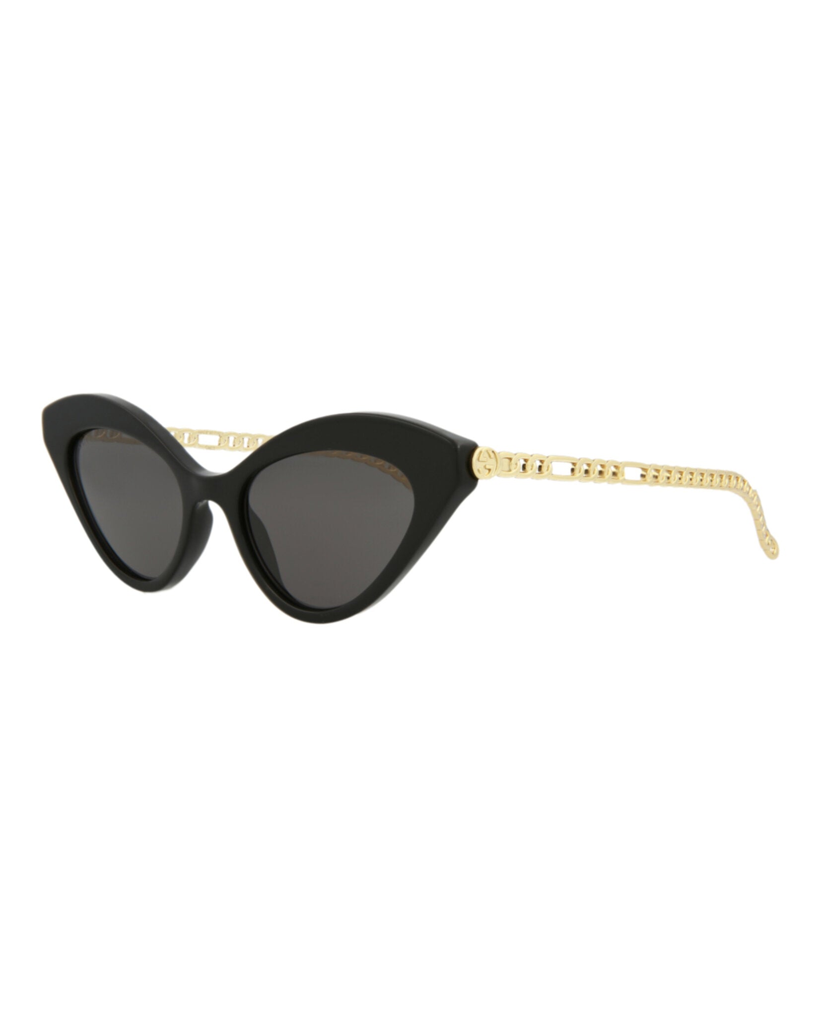 title:Gucci Women's GG0978S-30011176001 Novelty Sunglasses;color:Black Gold Grey