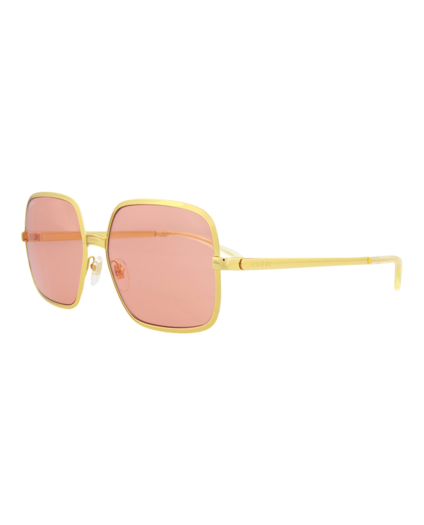 title:Gucci Men's GG1063S-30012261001 Novelty Sunglasses;color:Gold Gold Red