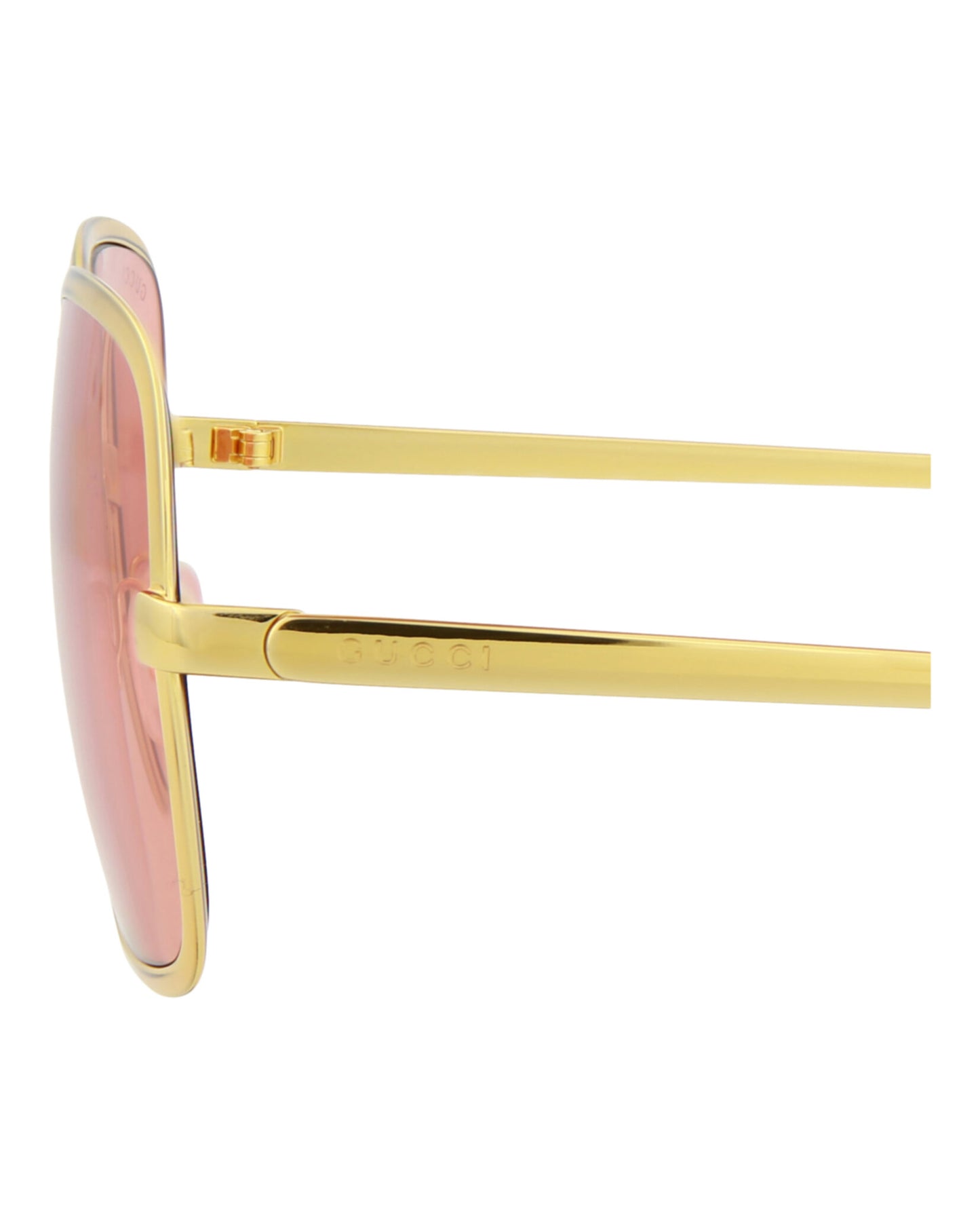 title:Gucci Men's GG1063S-30012261001 Novelty Sunglasses;color:Gold Gold Red