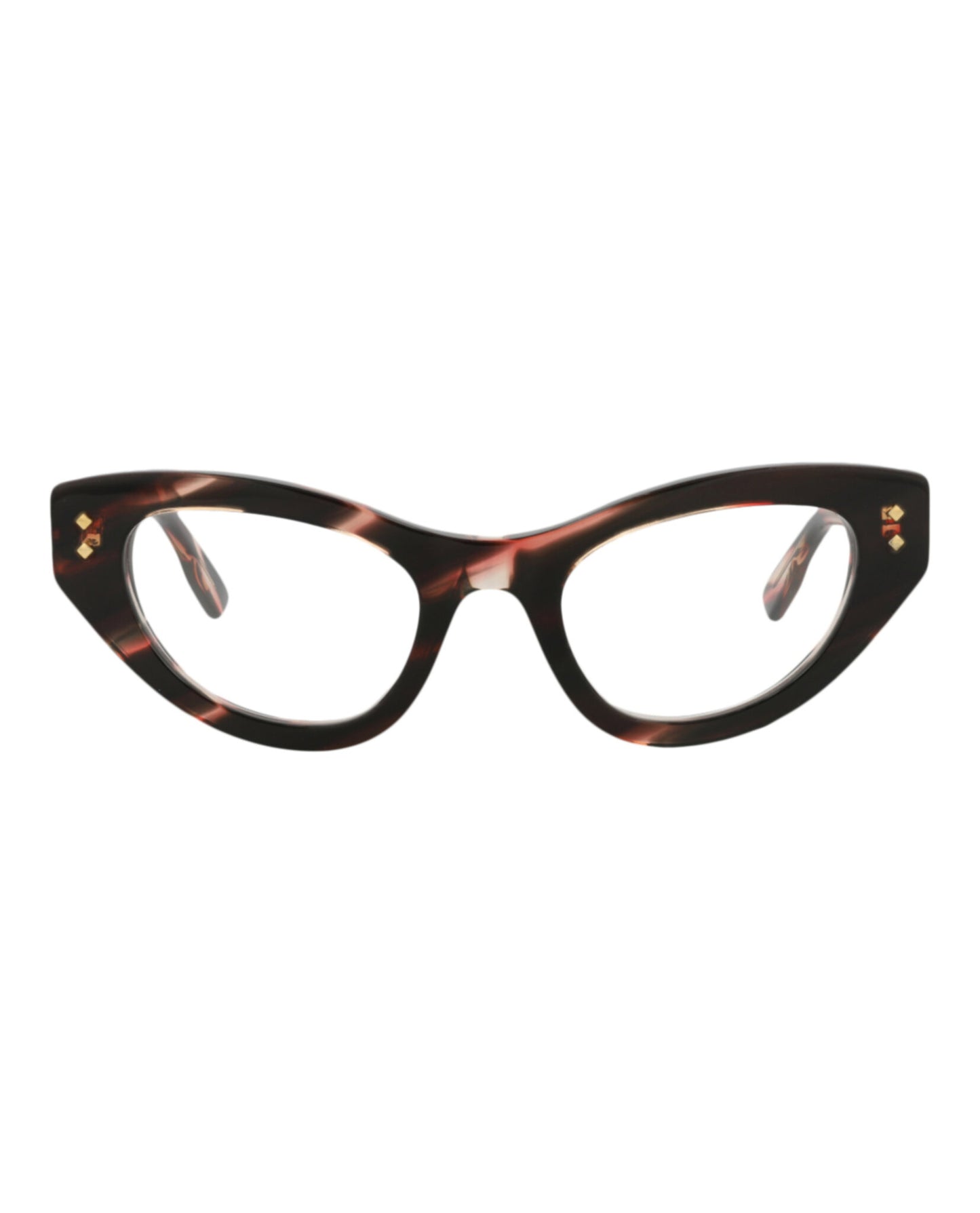 title:Gucci Cat Eye-Frame Acetate Optical Frames;color:Havana Havana Transparent