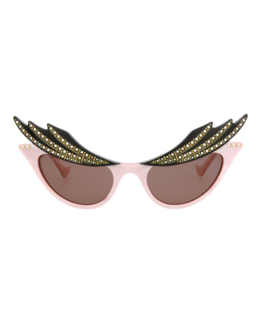 title:Gucci Women's GG1094S-30012857003 Special Edition Sunglasses;color:Pink Pink Brown