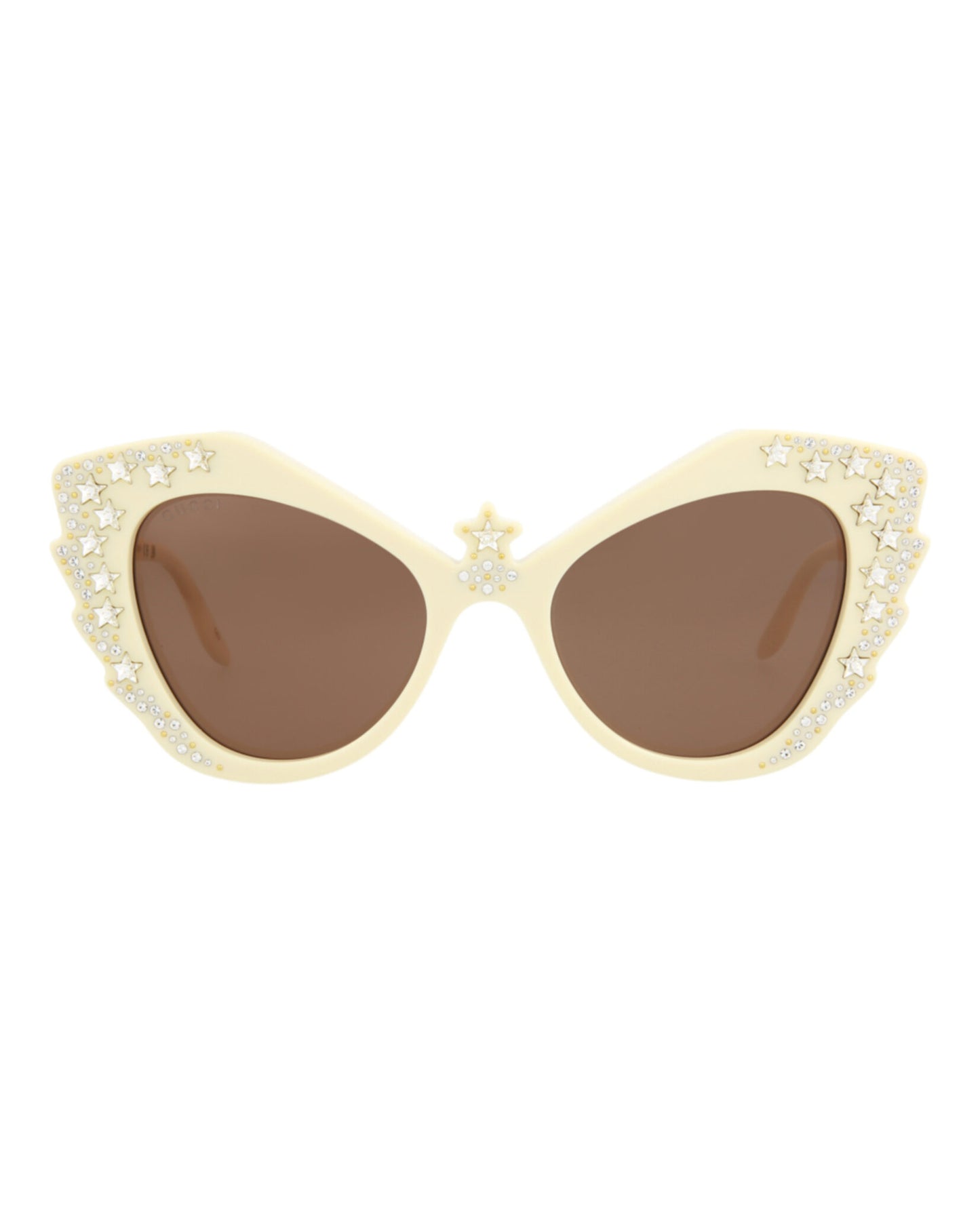 title:Gucci Women's GG1095S-30012868002 Special Edition Sunglasses;color:Ivory Ivory Brown