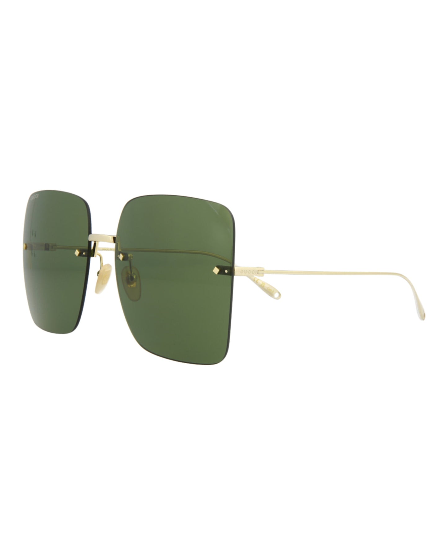 title:Gucci Women's GG1147S-30012721002 Novelty Sunglasses;color:Gold Gold Green