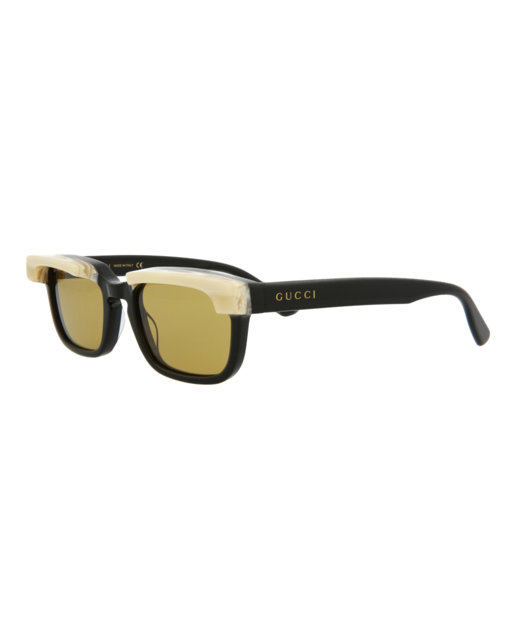 title:Gucci Men's GG1166S-30012955001 Novelty Sunglasses;color:Black Black Yellow