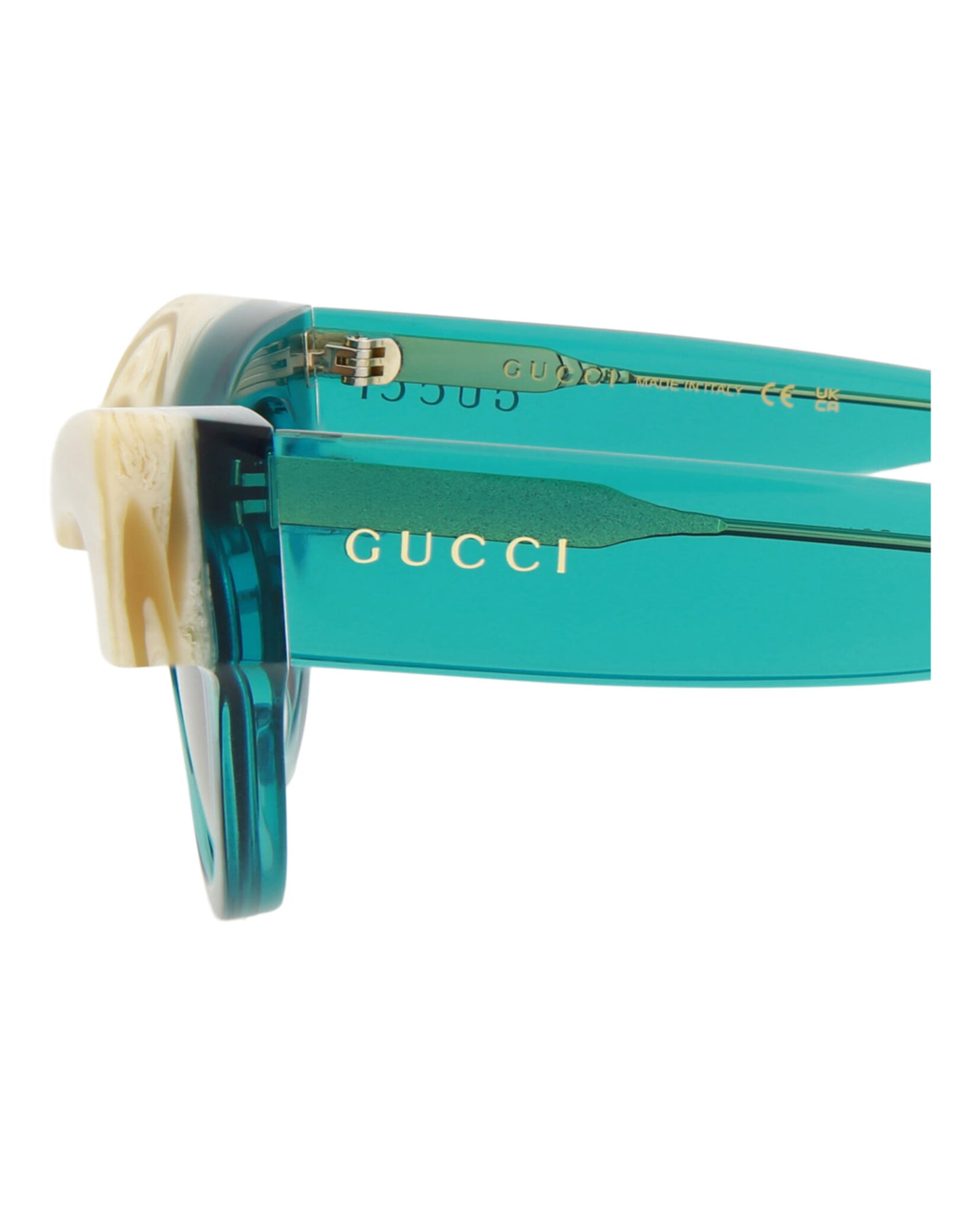 title:Gucci Women's GG1167S-30012958004 Novelty Sunglasses;color:Light Blue Light Blue Grey