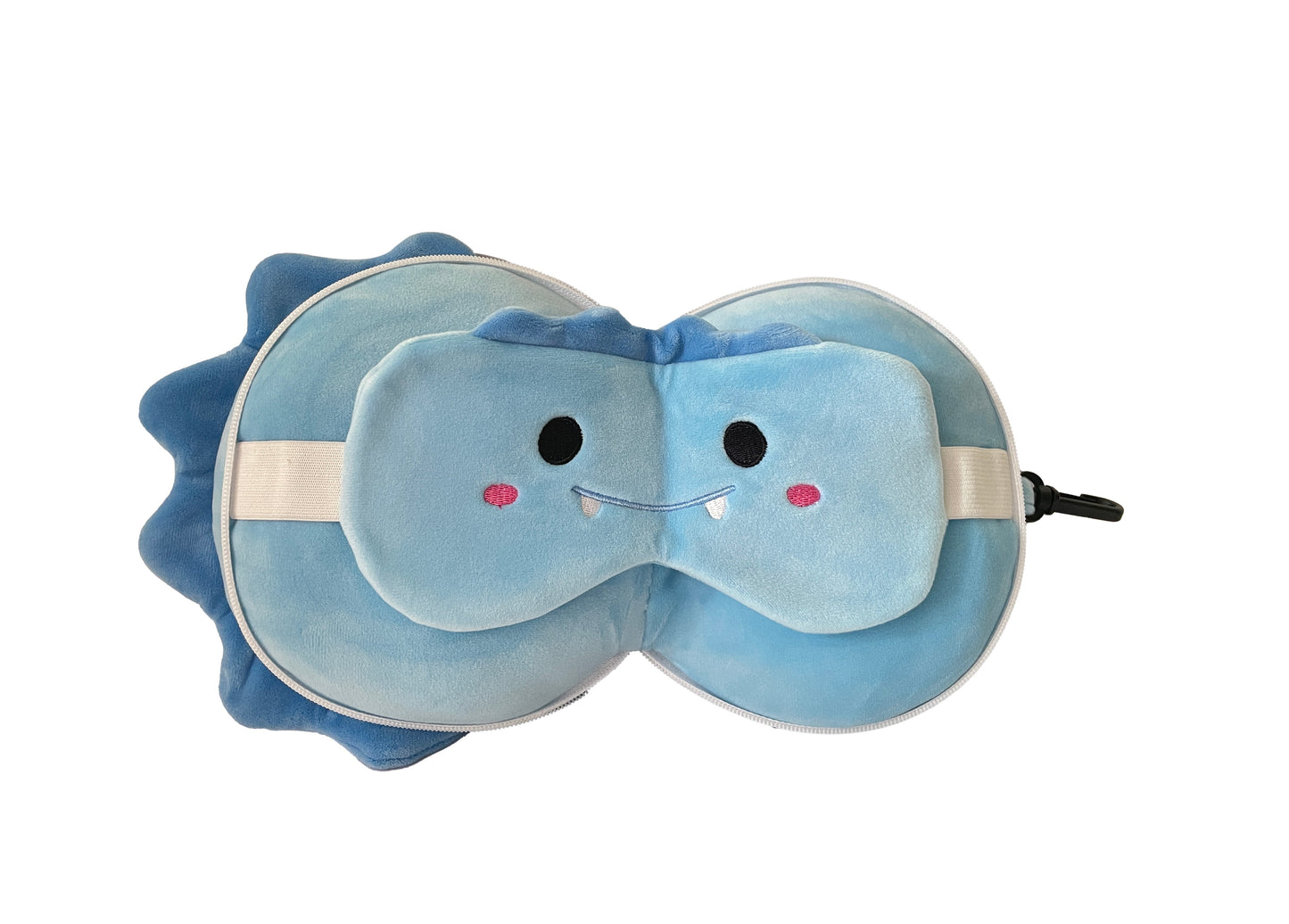 Kids 2-in-1 Travel Pillow and Eye Mask Animal Plush Soft Eye Mask Blindfold for Sleeping, Nights and Travel