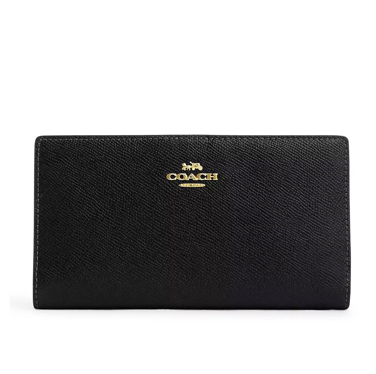 title:Coach Women's Slim Zip Wallet;color:Black