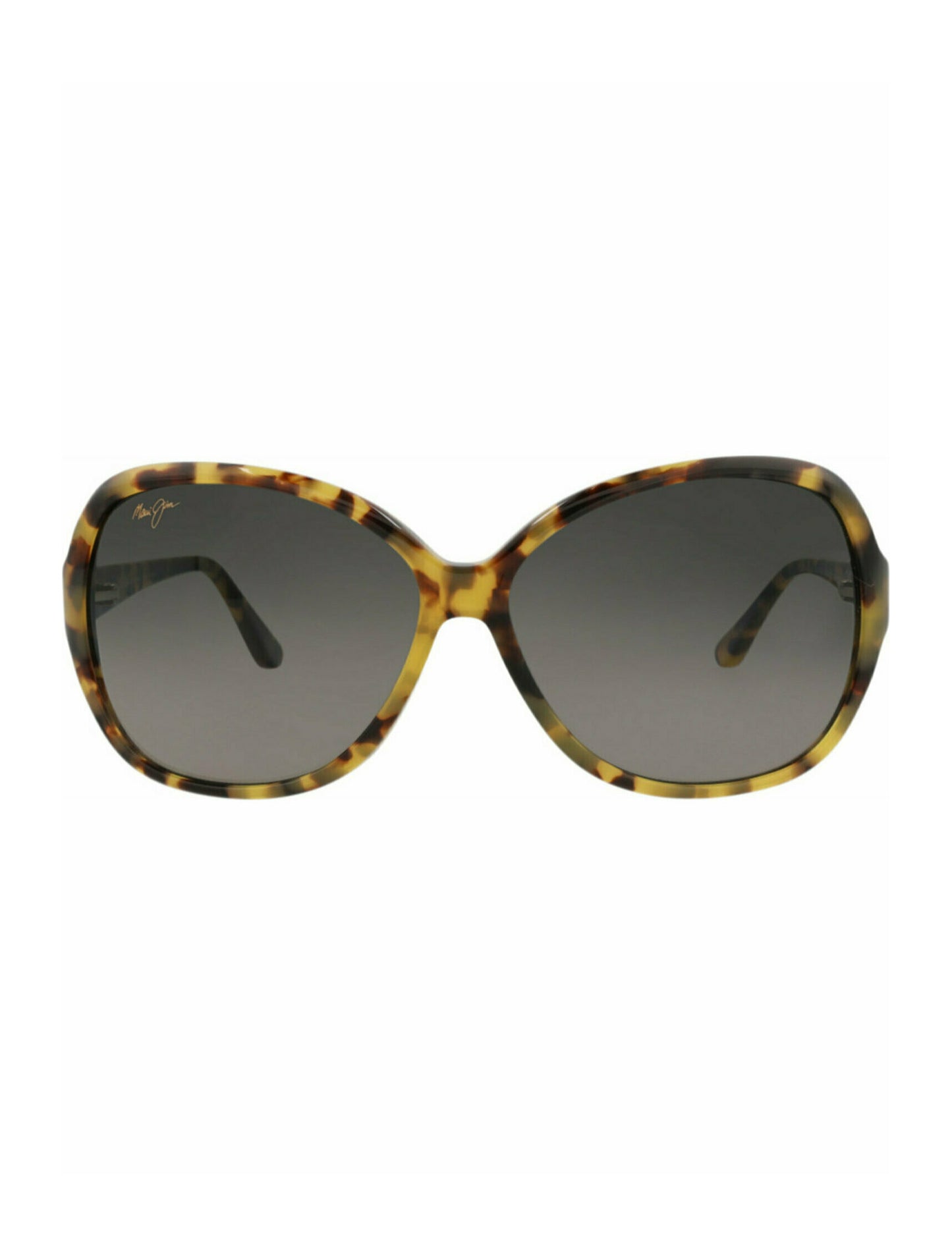 title:Maui Jim Round-Frame Acetate Sunglasses;color:Tortoise Tortoise Grey