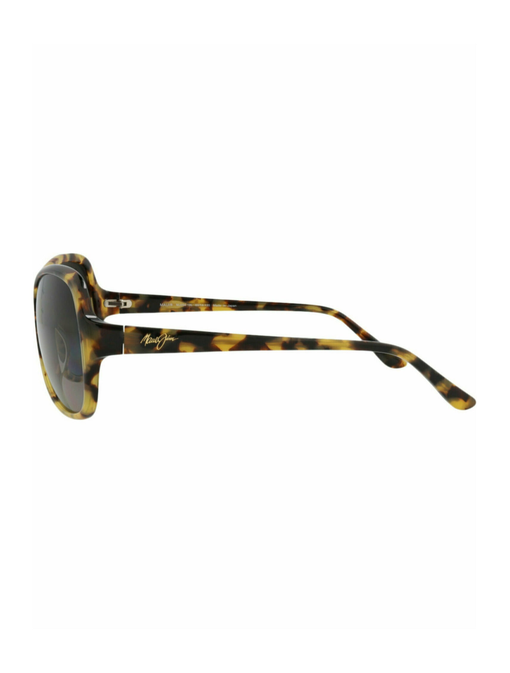 title:Maui Jim Round-Frame Acetate Sunglasses;color:Tortoise Tortoise Grey