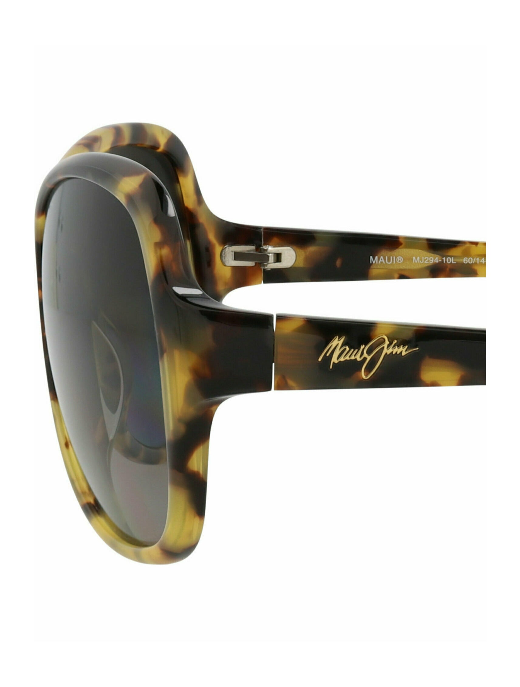 title:Maui Jim Round-Frame Acetate Sunglasses;color:Tortoise Tortoise Grey