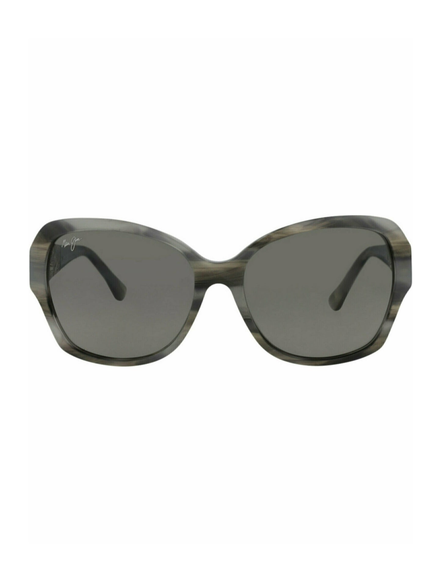 title:Maui Jim Round-Frame Acetate Sunglasses;color:Grey Grey Grey