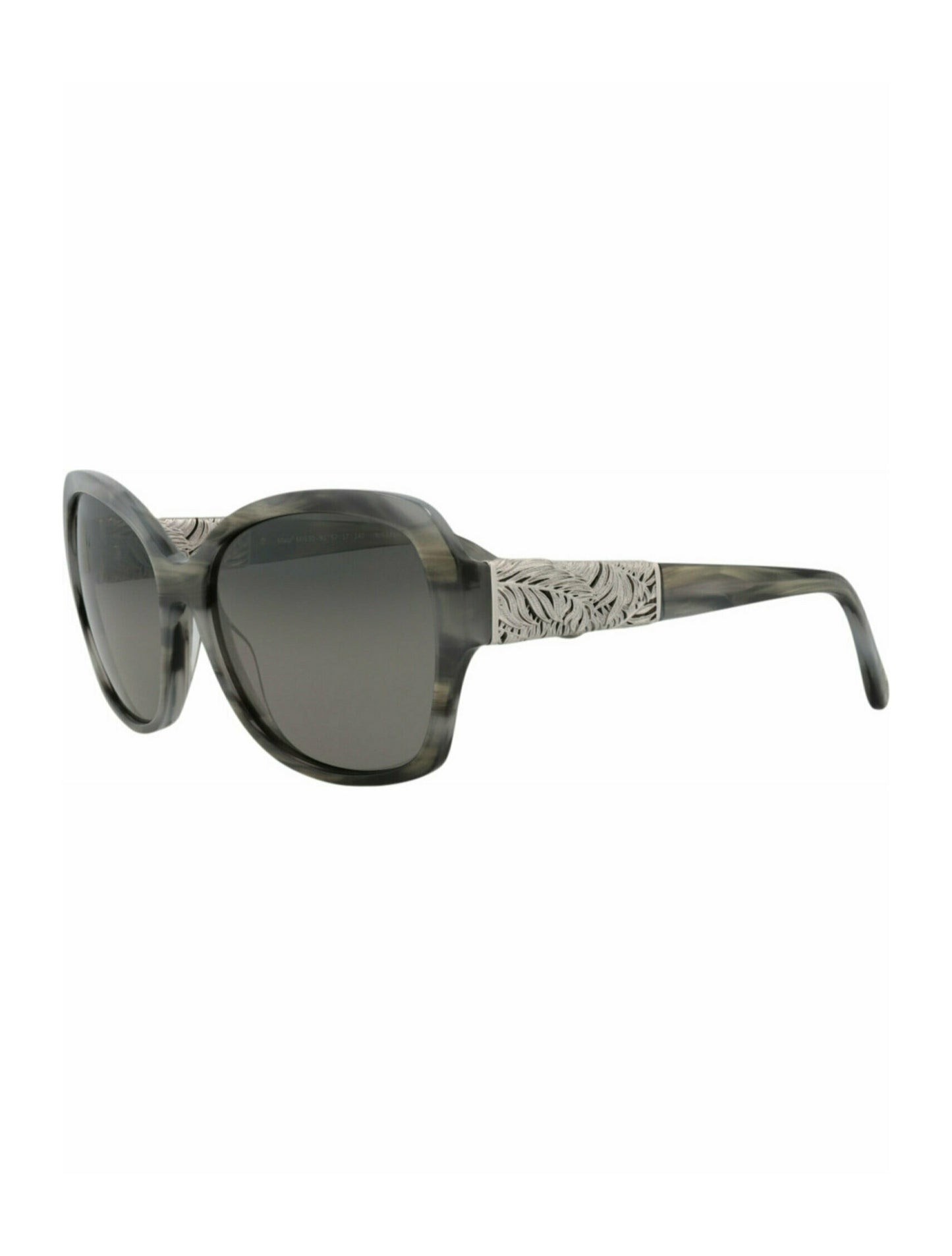 title:Maui Jim Round-Frame Acetate Sunglasses;color:Grey Grey Grey