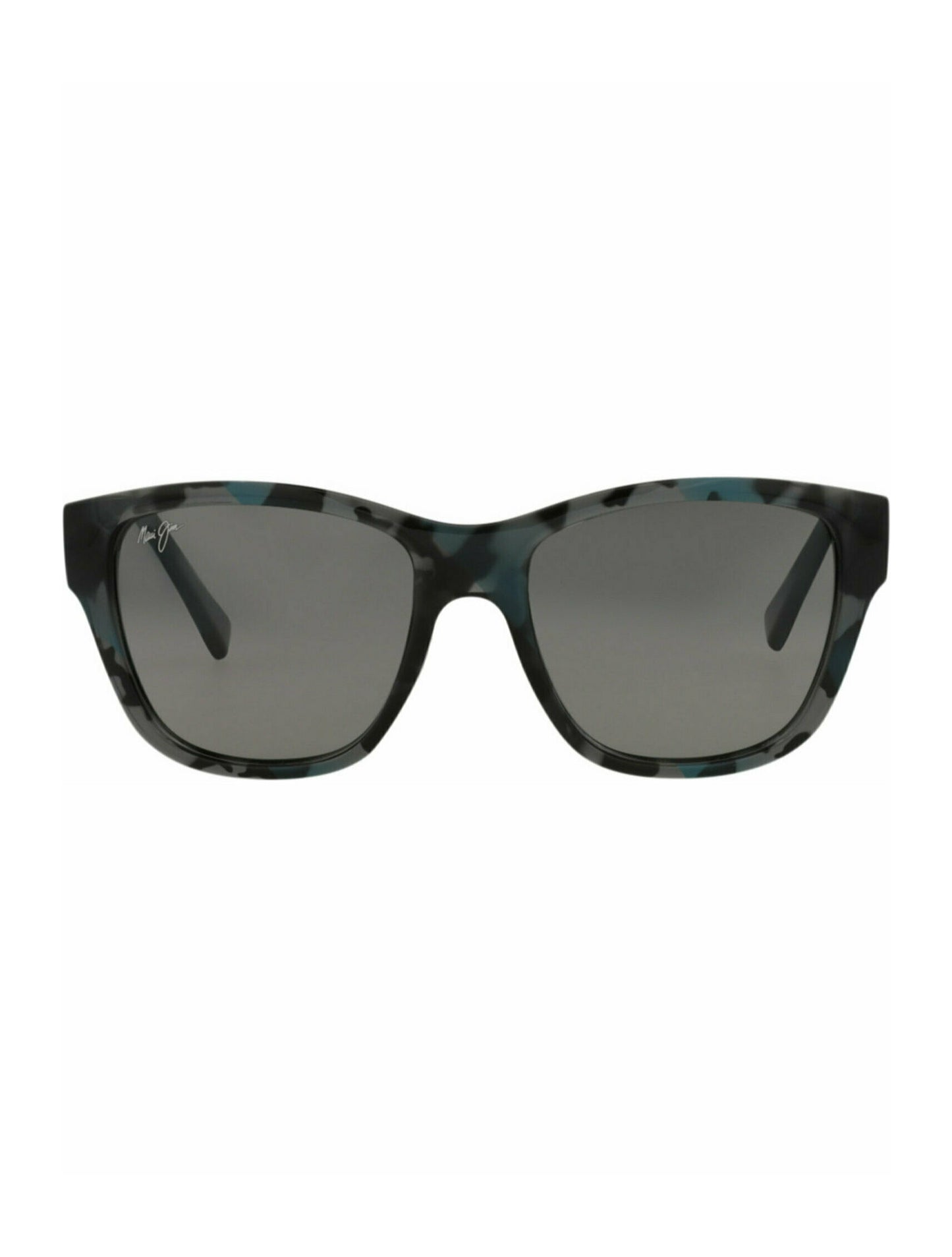 title:Maui Jim Square-Frame Nylon Sunglasses;color:Blue Blue Grey