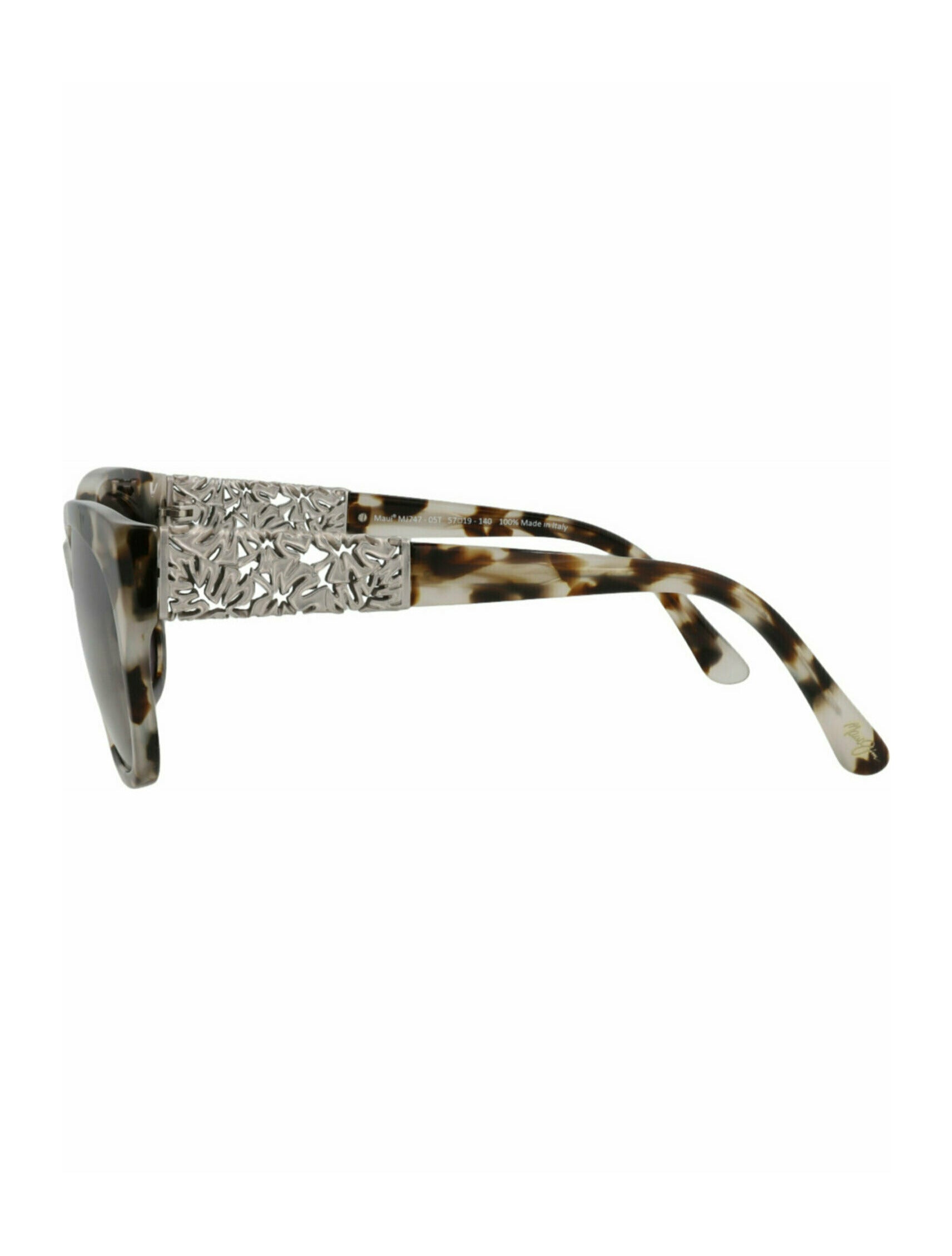 title:Maui Jim Cat Eye-Frame Acetate Sunglasses;color:Tortoise Tortoise Grey