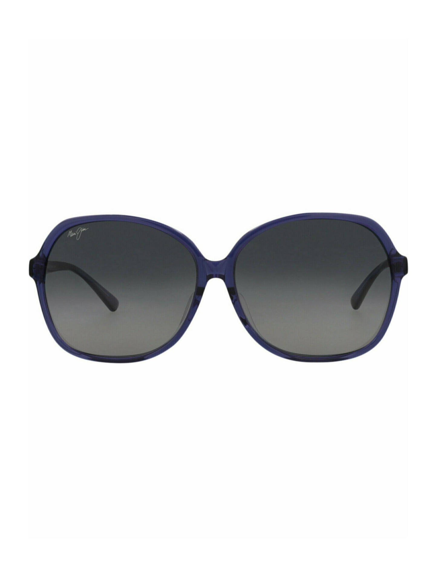 title:Maui Jim Round-Frame Acetate Sunglasses;color:Blue Blue Grey