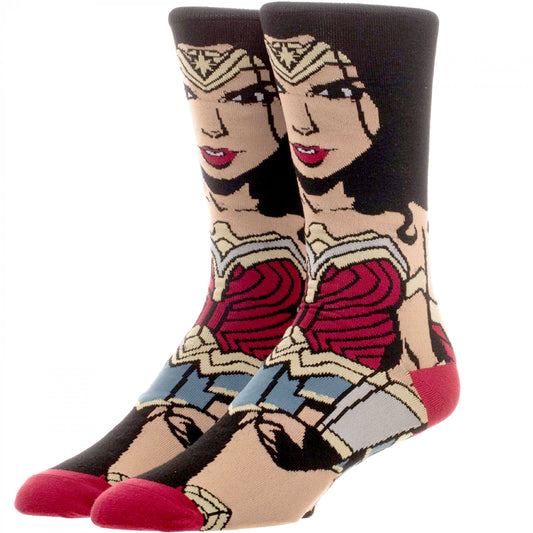 title:Wonder Woman Justice League 360 Character Socks;color:Multi-Color