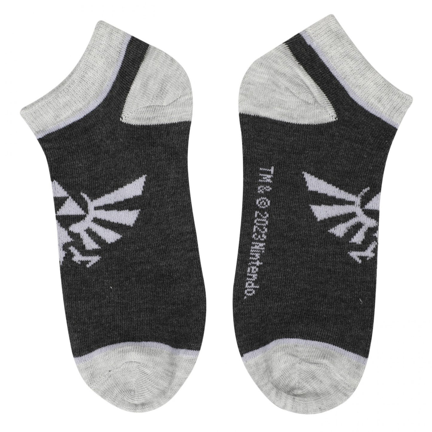 title:The Legend of Zelda Hyrule Crest 5-Pair Pack of Ankle Socks;color:Multi-Color