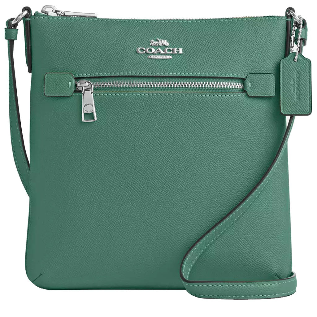 title:Coach Women's Mini Rowan File Bag;color:Bright Green