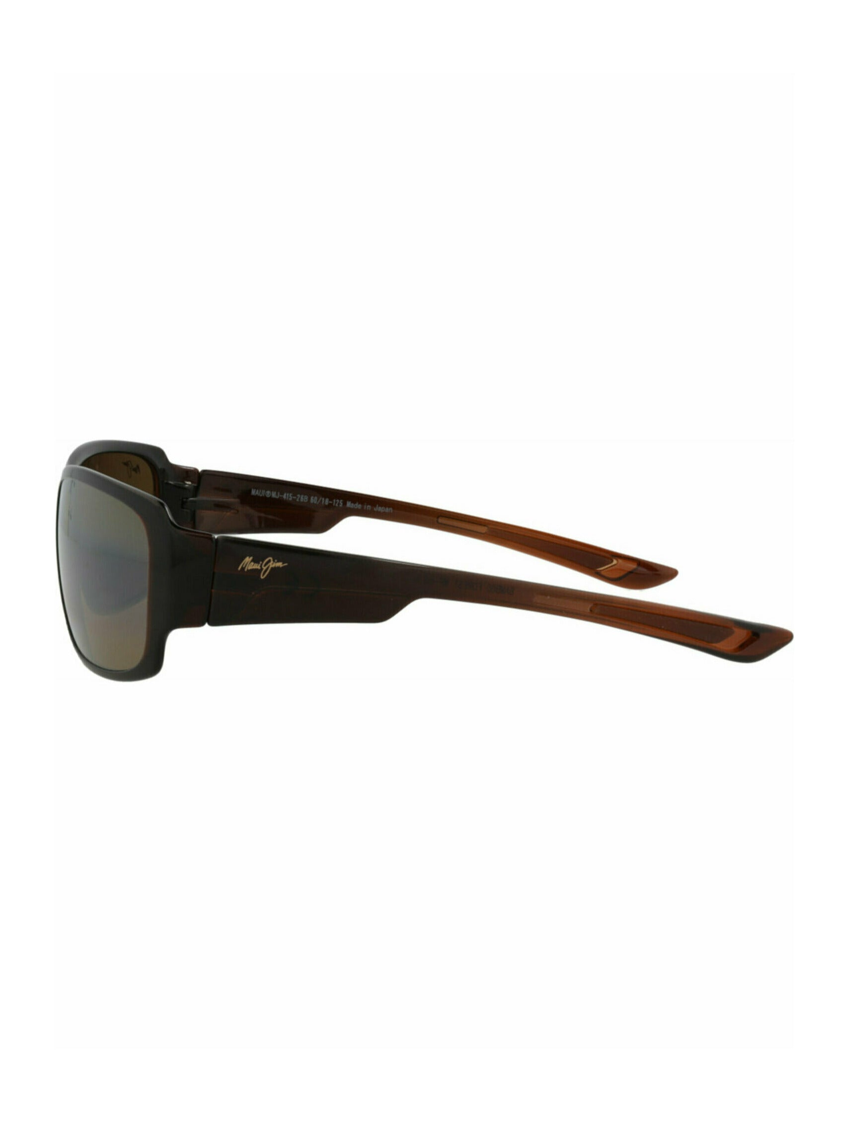 title:Maui Jim Square-Frame Nylon Sunglasses;color:Rootbeer Rootbeer Bronze