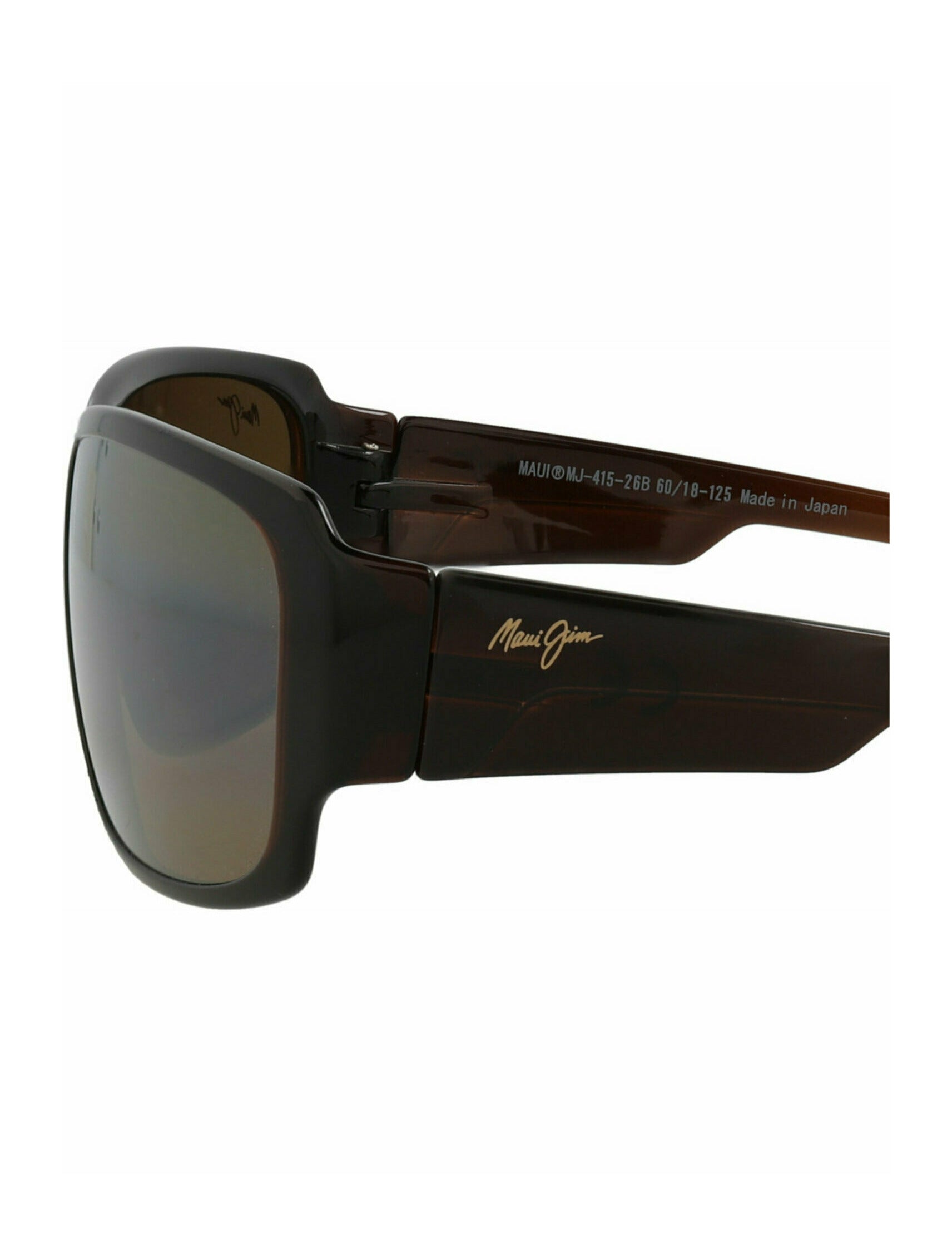 title:Maui Jim Square-Frame Nylon Sunglasses;color:Rootbeer Rootbeer Bronze