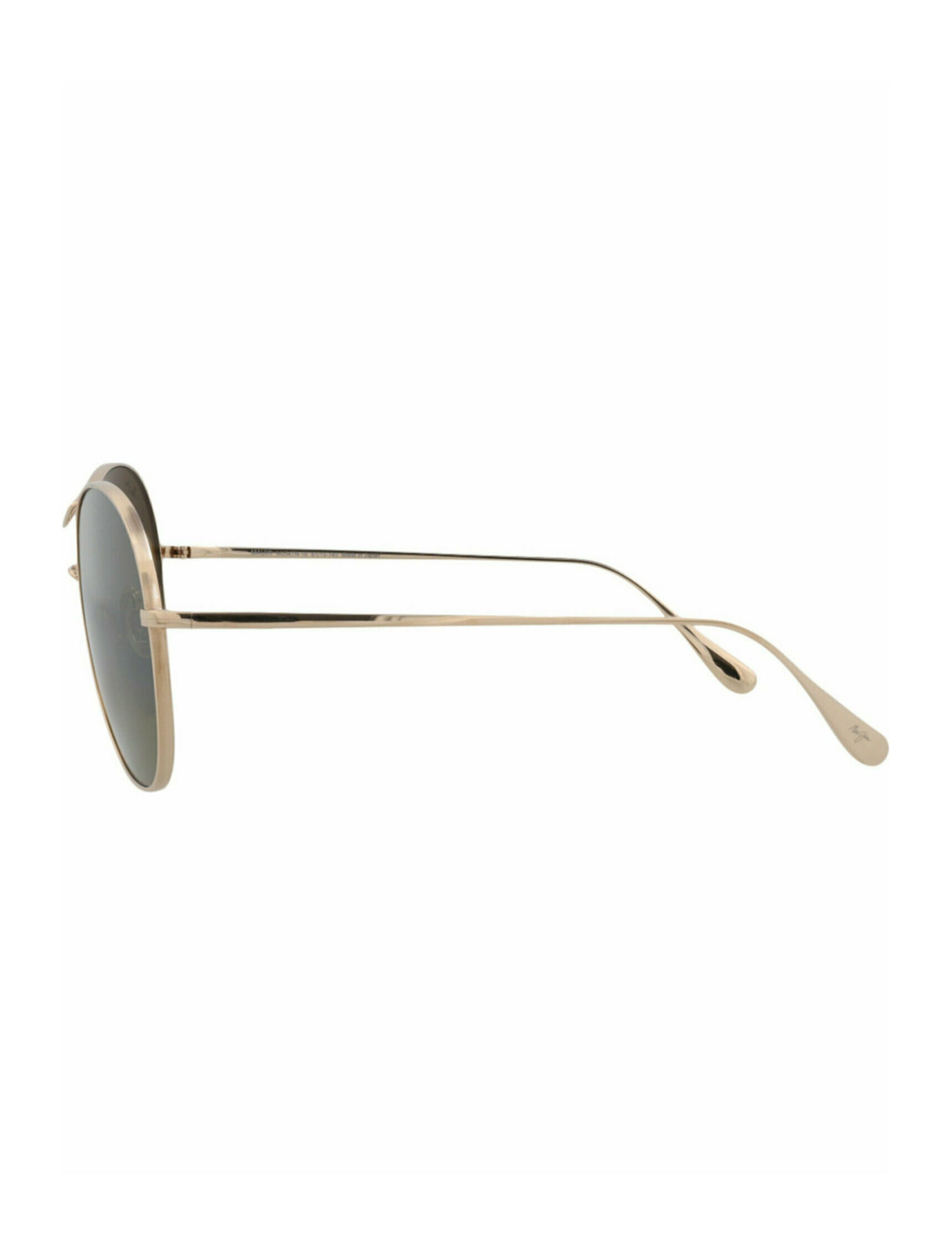 title:Maui Jim Round-Frame Titanium Sunglasses;color:Gold Gold Bronze 2