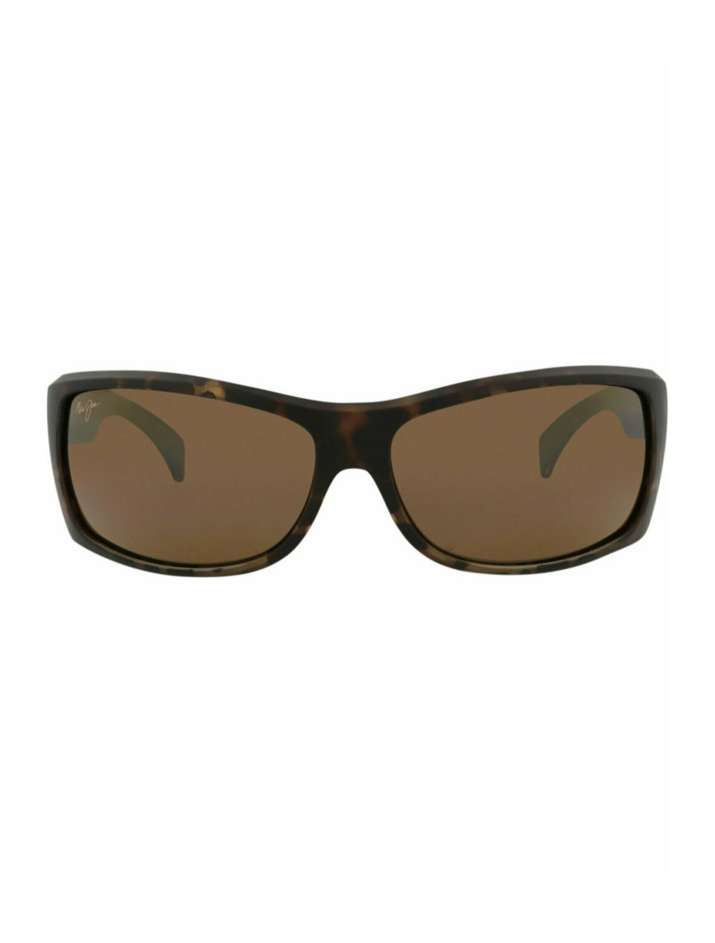 title:Maui Jim Shield-Frame Nylon Sunglasses;color:Tortoise Tortoise Bronze