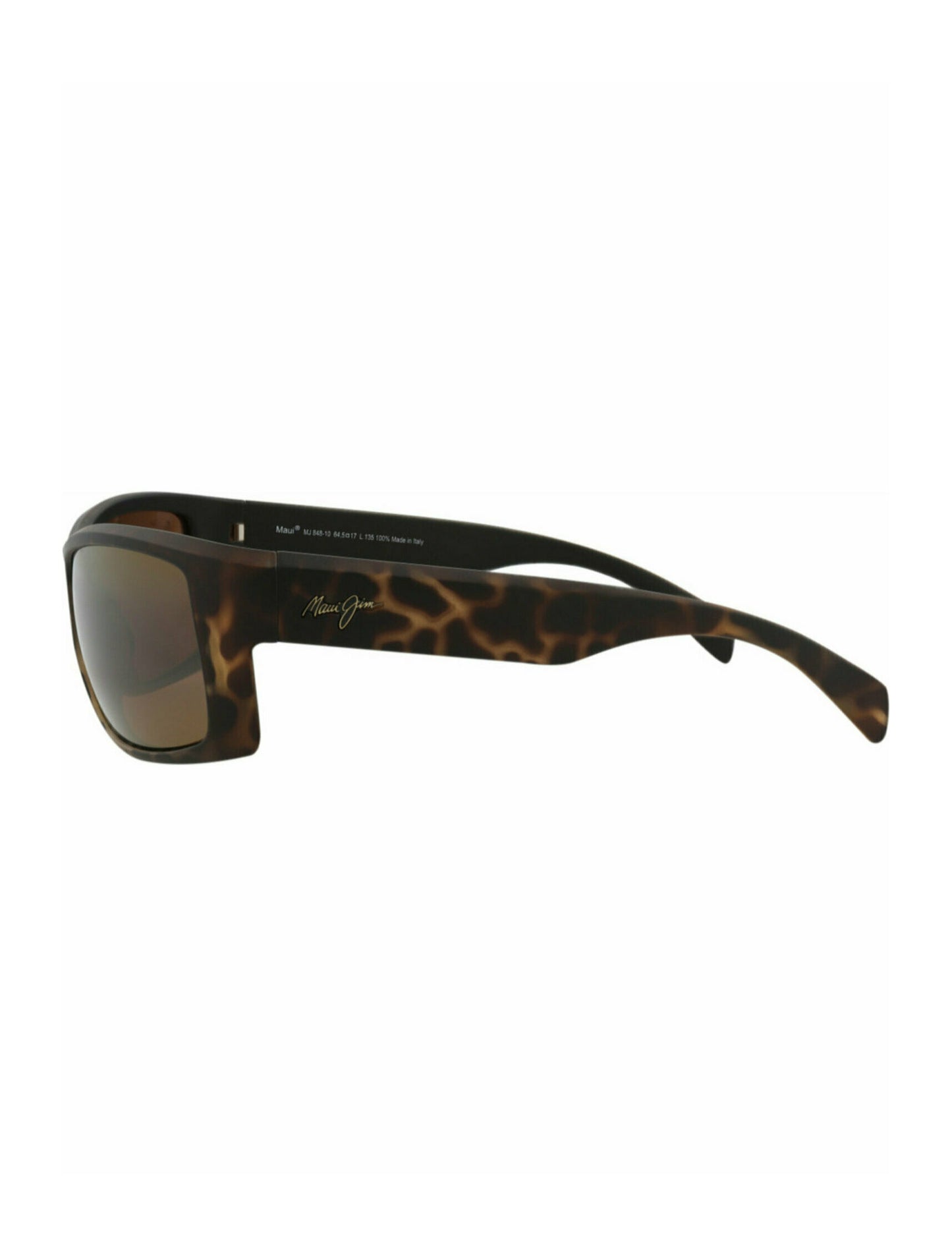 title:Maui Jim Shield-Frame Nylon Sunglasses;color:Tortoise Tortoise Bronze