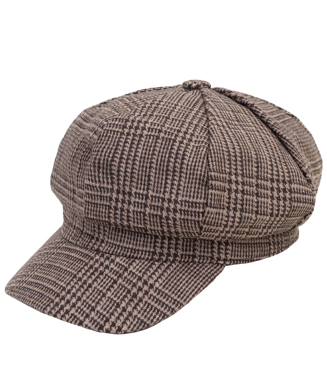 Magid Plaid Cotton Baker Boy Hat