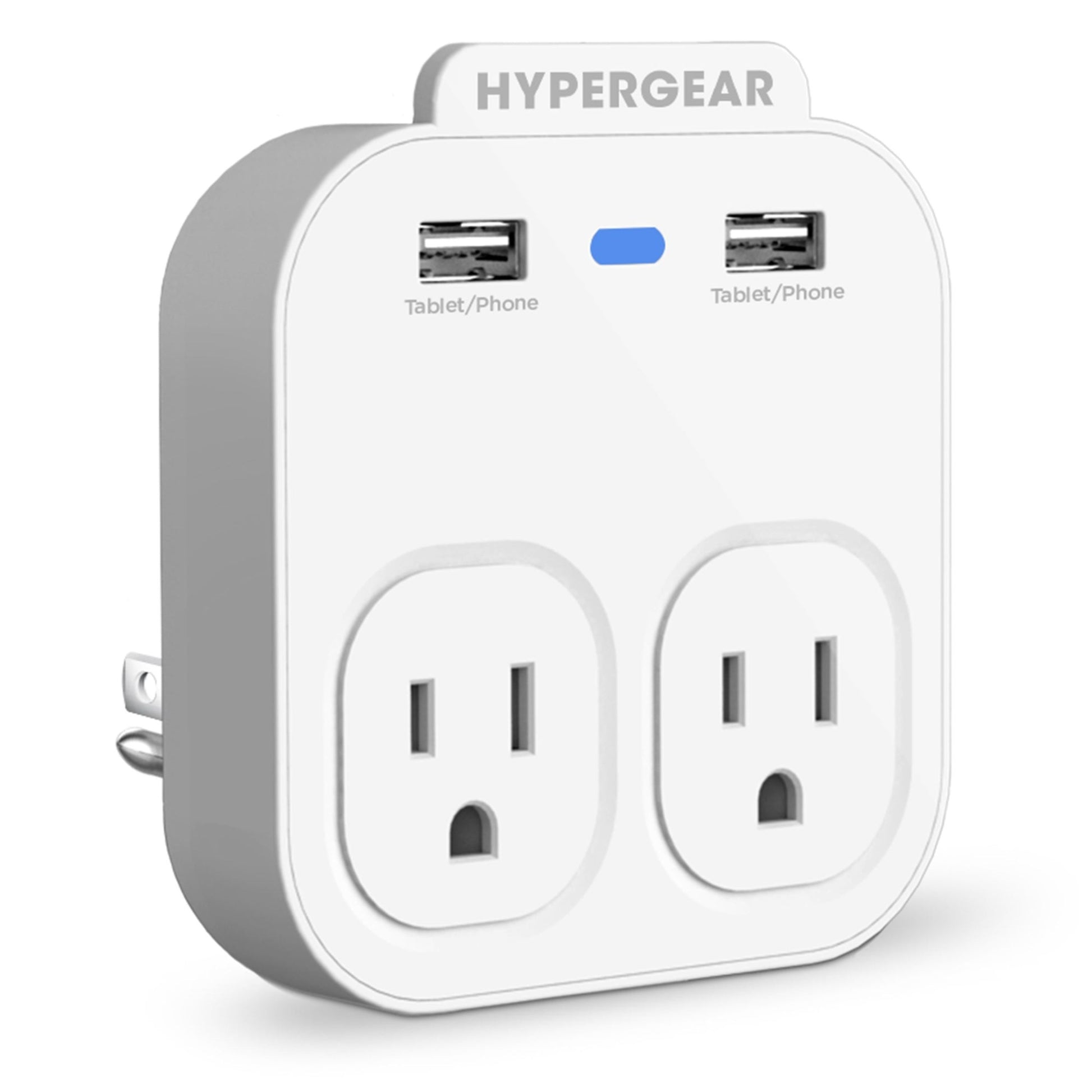 title:HyperGear Wall Adapter Power Strip;color:White