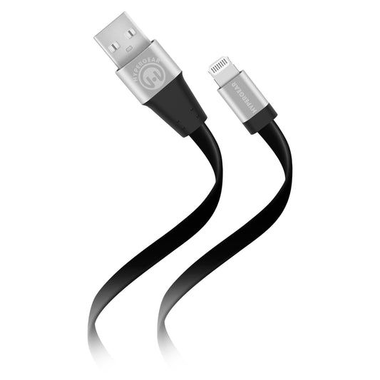 title:HyperGear Flexi USB to Lightning Flat Cable 6ft;color:Black