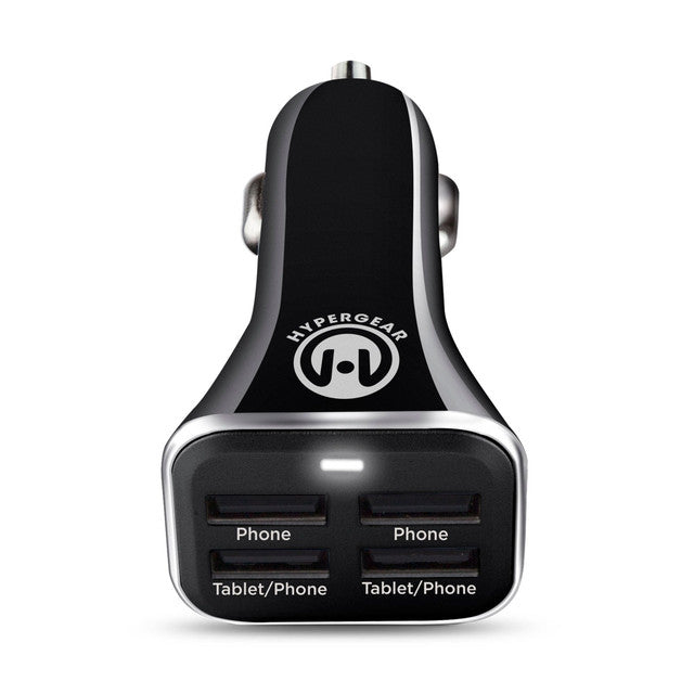 title:HyperGear Quad USB 6.8A Car Charger;color:Black