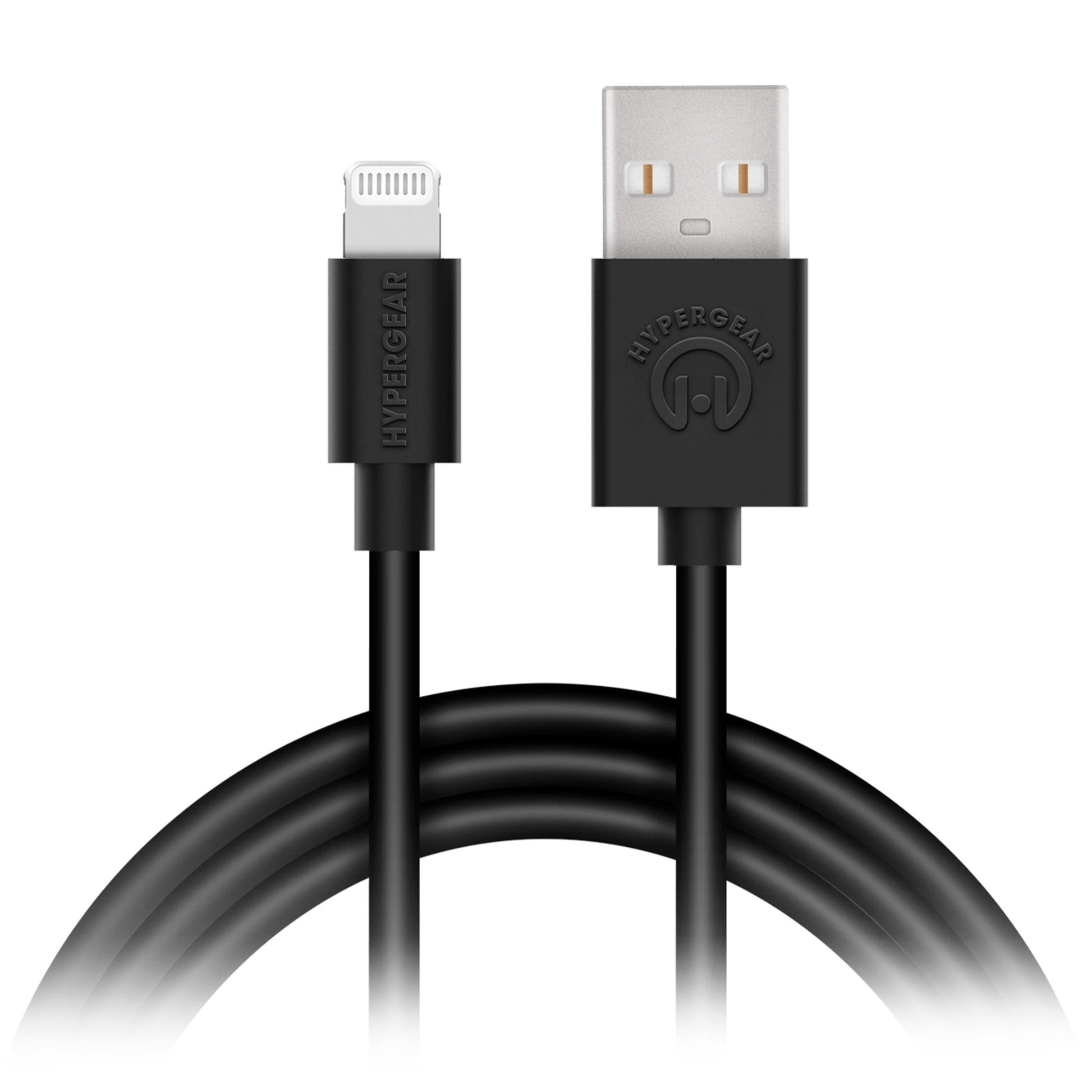 title:HyperGear USB to Lightning Rounded Cable 4ft;color:Black